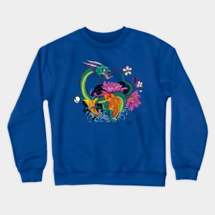 Water Dragon & Koi Crewneck Sweatshirt